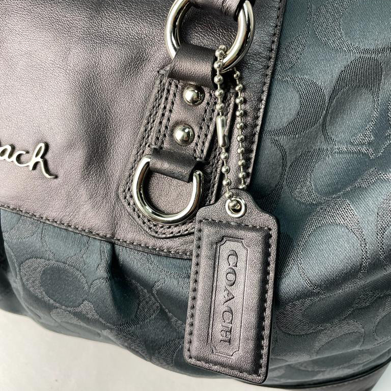 Coach Signature Ashley 2024 grey purse